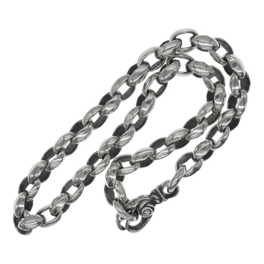 LEONARD KAMHOUT レナードカムホート シルク リンク S プレーンサークル チェーン ネックレス シルバー系【中古】