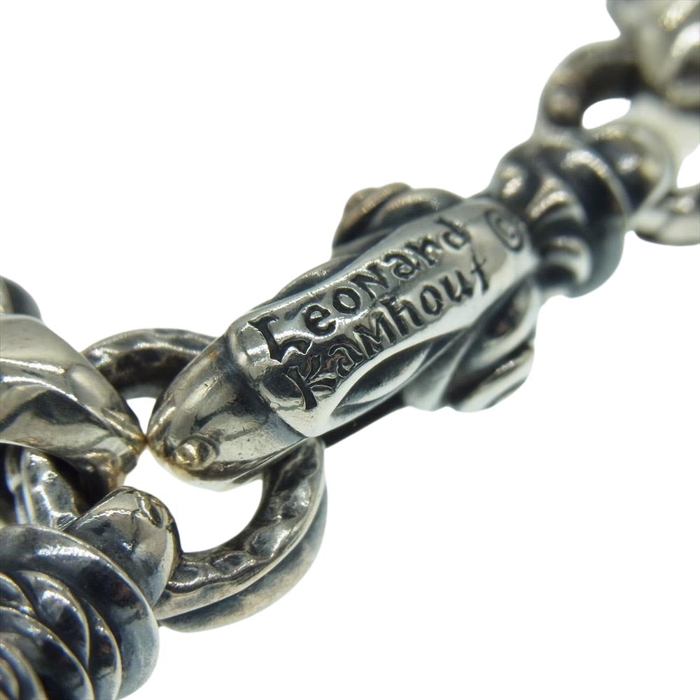 LEONARD KAMHOUT レナードカムホート MFB-0010-B 1ドーヴベル シルクリンク シグネット ブレスレット シルバー系【中古】