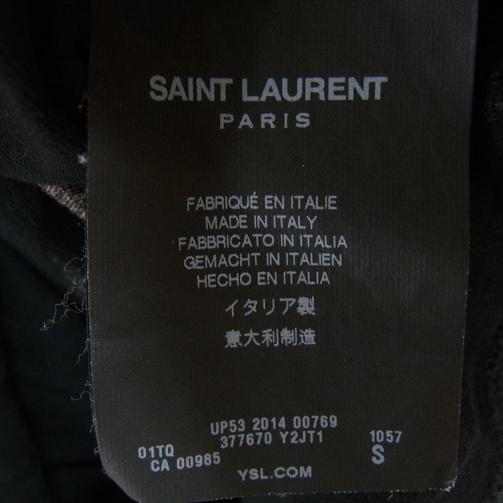 SAINT LAURENT サンローラン 377670 Y2JT1 Mr X 半袖 Tシャツ カットソー ブラック系 S【中古】