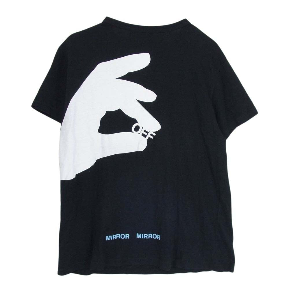 OFF-WHITE オフホワイト MIRROR MIRROR 半袖 Tシャツ カットソー ブラック系 S【中古】