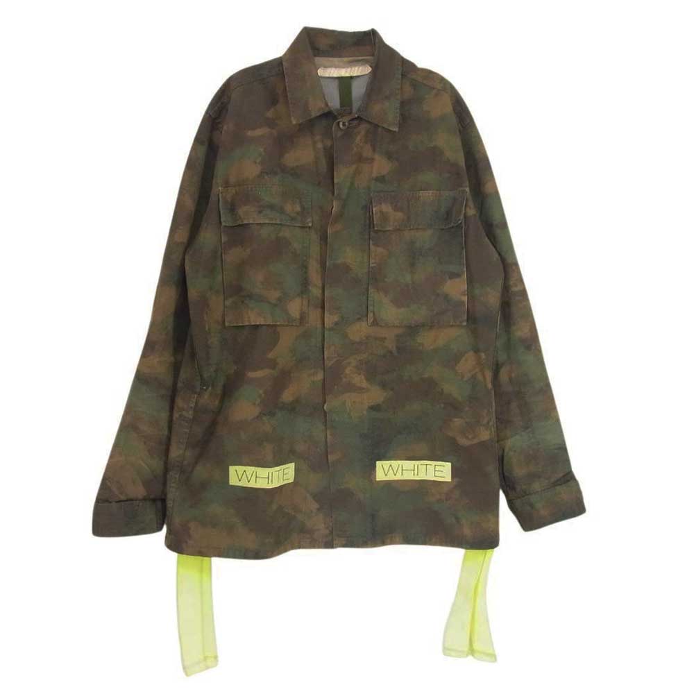 OFF-WHITE オフホワイト Camouflage Field Jacket カモフラ フィールド ジャケット マルチカラー系 M【中古】