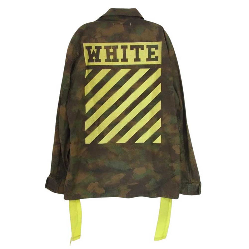 OFF-WHITE オフホワイト Camouflage Field Jacket カモフラ フィールド ジャケット M【中古】