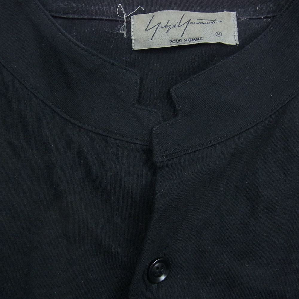 Yohji Yamamoto POUR HOMME ヨウジヤマモトプールオム 19SS HH-T45-086 血まみれヨウジヤマモト参上  Message Back Print  Shirt メッセージ バック プリント ロング シャツ コート ブラック系 3【中古】