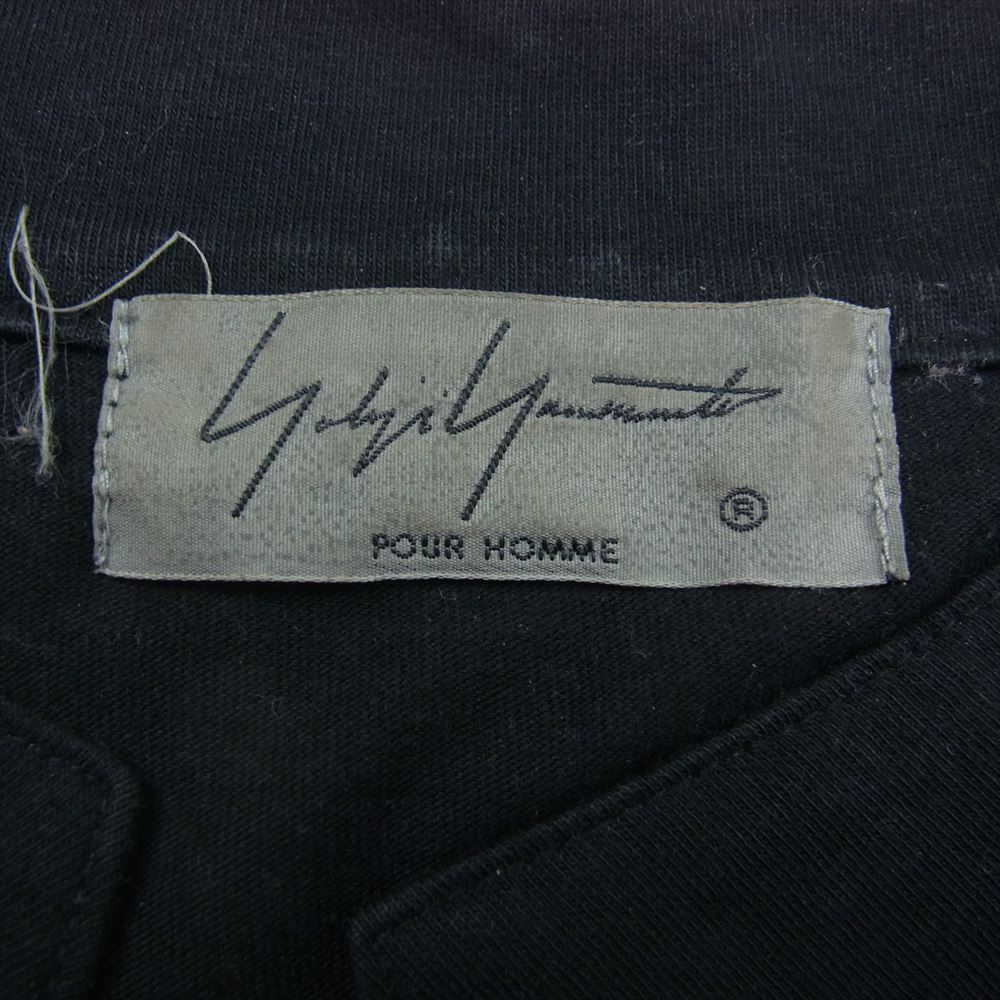 Yohji Yamamoto POUR HOMME ヨウジヤマモトプールオム 19SS HH-T45-086 血まみれヨウジヤマモト参上  Message Back Print  Shirt メッセージ バック プリント ロング シャツ コート ブラック系 3【中古】