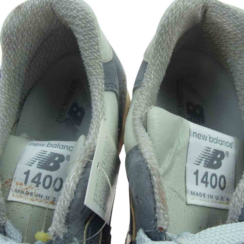 NEW BALANCE ニューバランス M1400SB 観賞用 USA製 スエード メッシュ スニーカー ブルー系 9D【中古】
