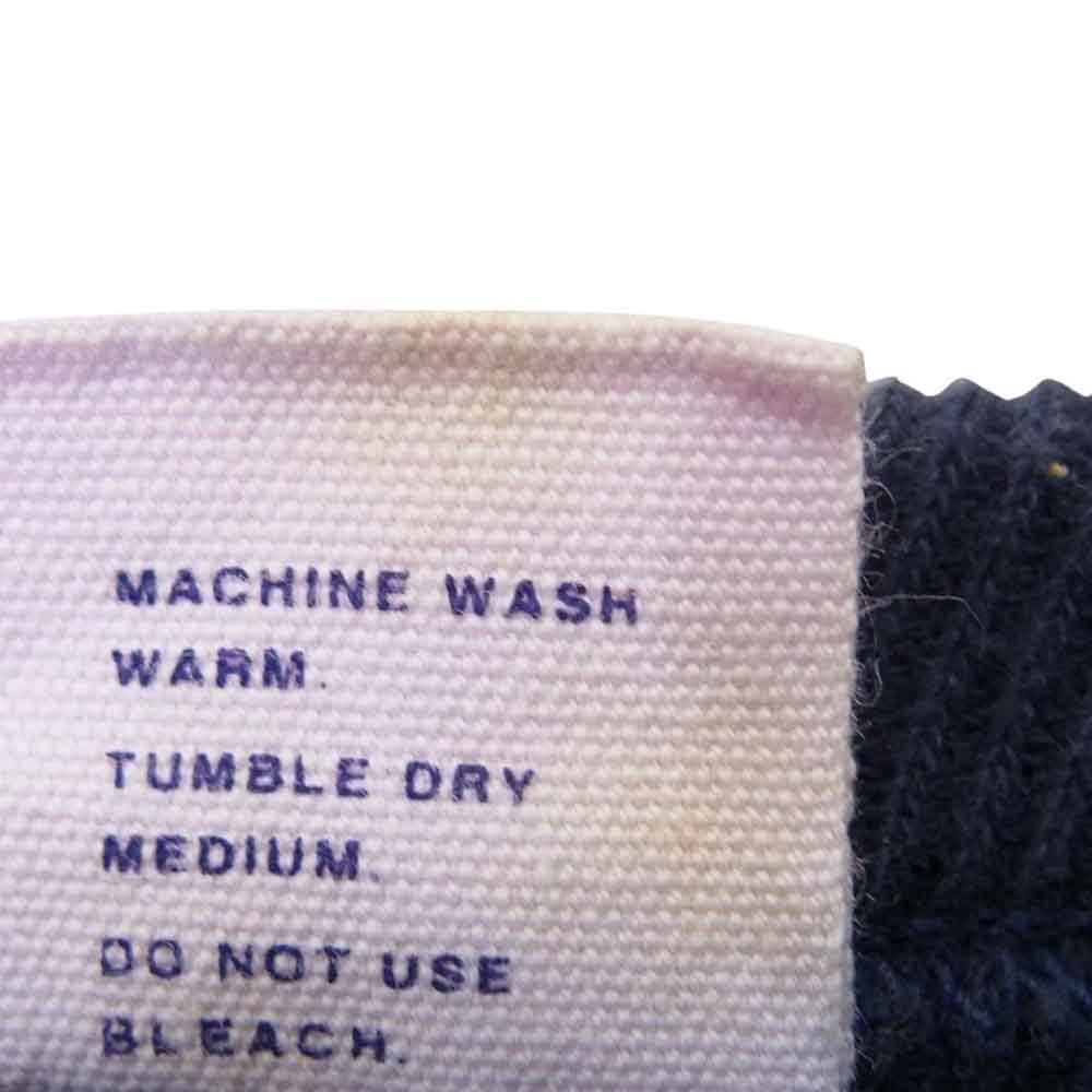 Denime ドゥニーム SPORTS 両V リブ ロゴ プリント スウェット  ネイビー系 L【中古】