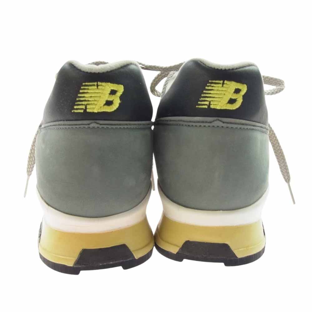 NEW BALANCE ニューバランス M1500GYM 観賞用 英国製 1500 スエード メッシュ スニーカー グレー イエロー グレー系 イエロー系 9.5D【中古】