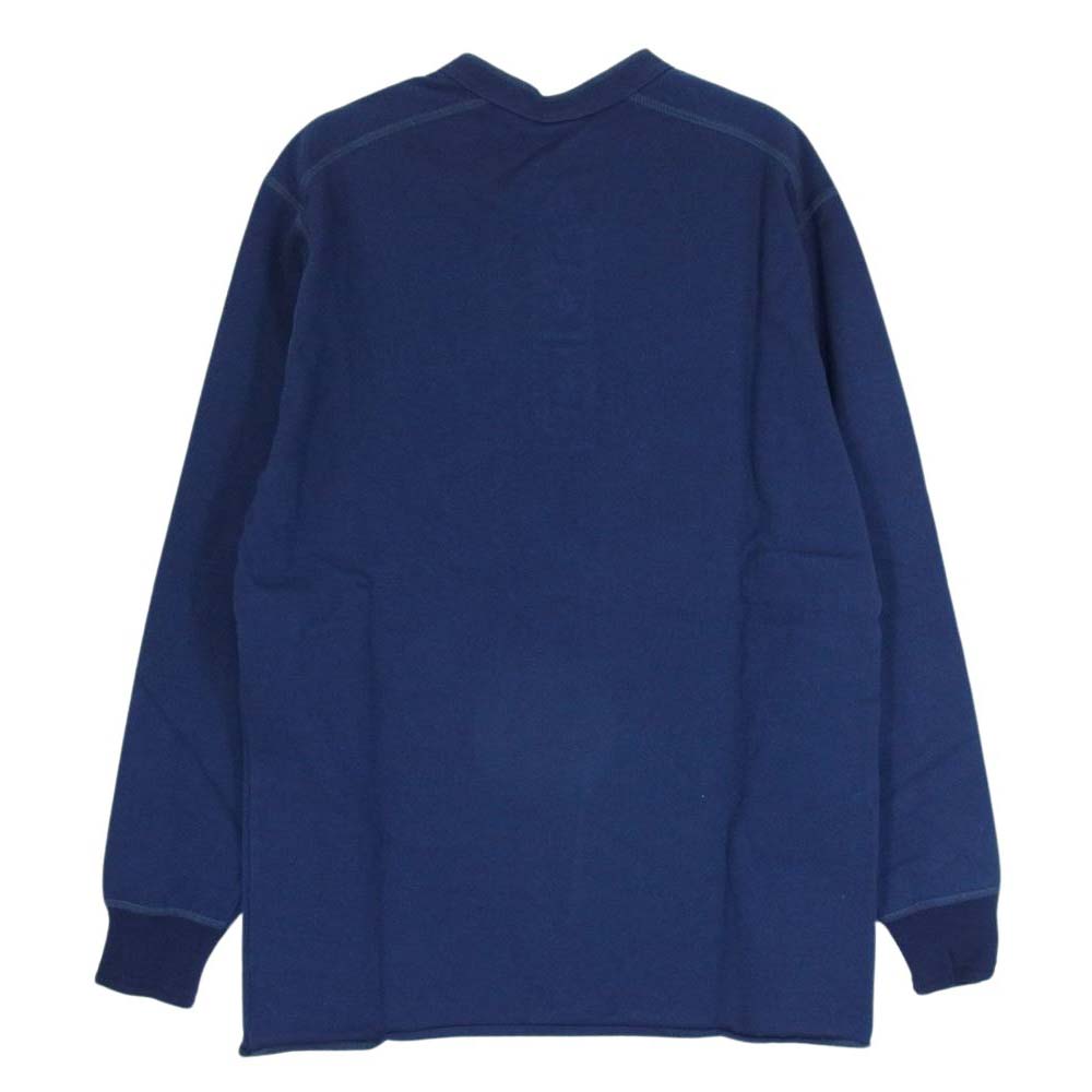 Pherrow's フェローズ PCT2 ヘンリーネック Tシャツ ネイビー系 XL【極上美品】【中古】