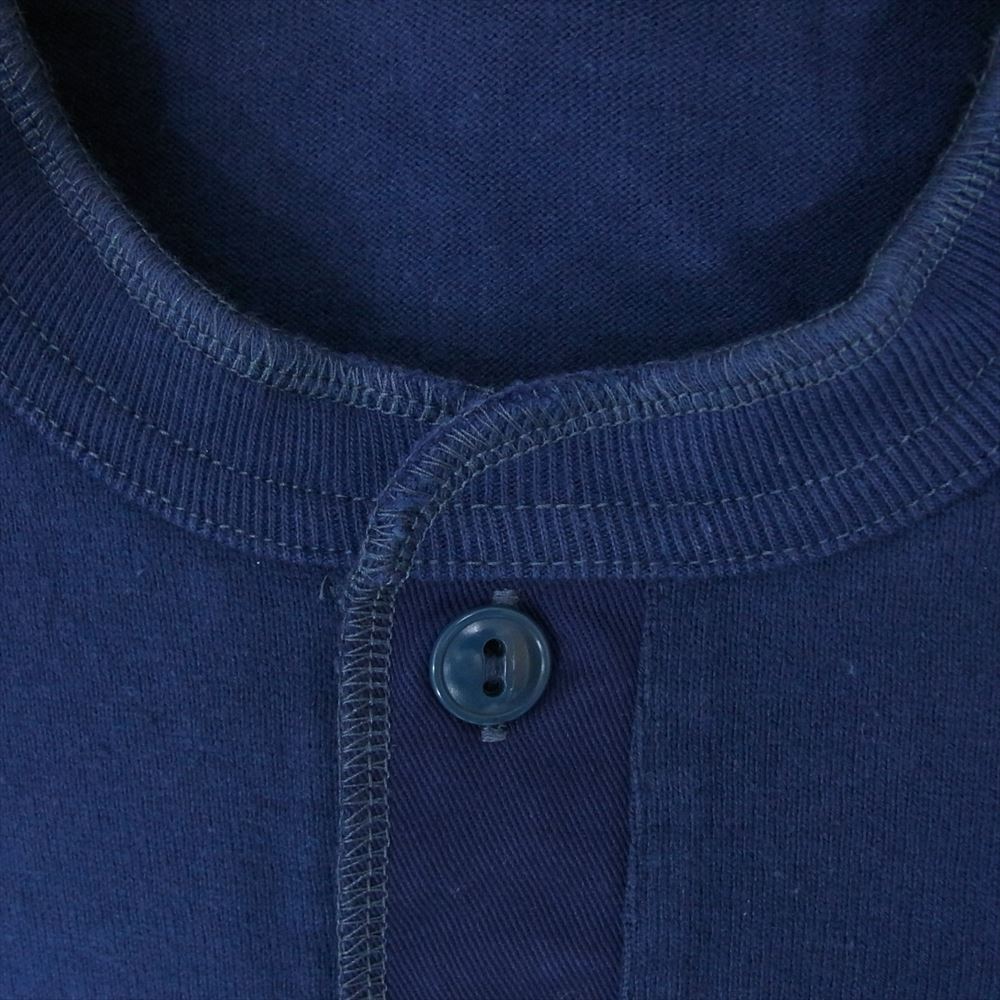 Pherrow's フェローズ PCT2 ヘンリーネック Tシャツ ネイビー系 XL【極上美品】【中古】