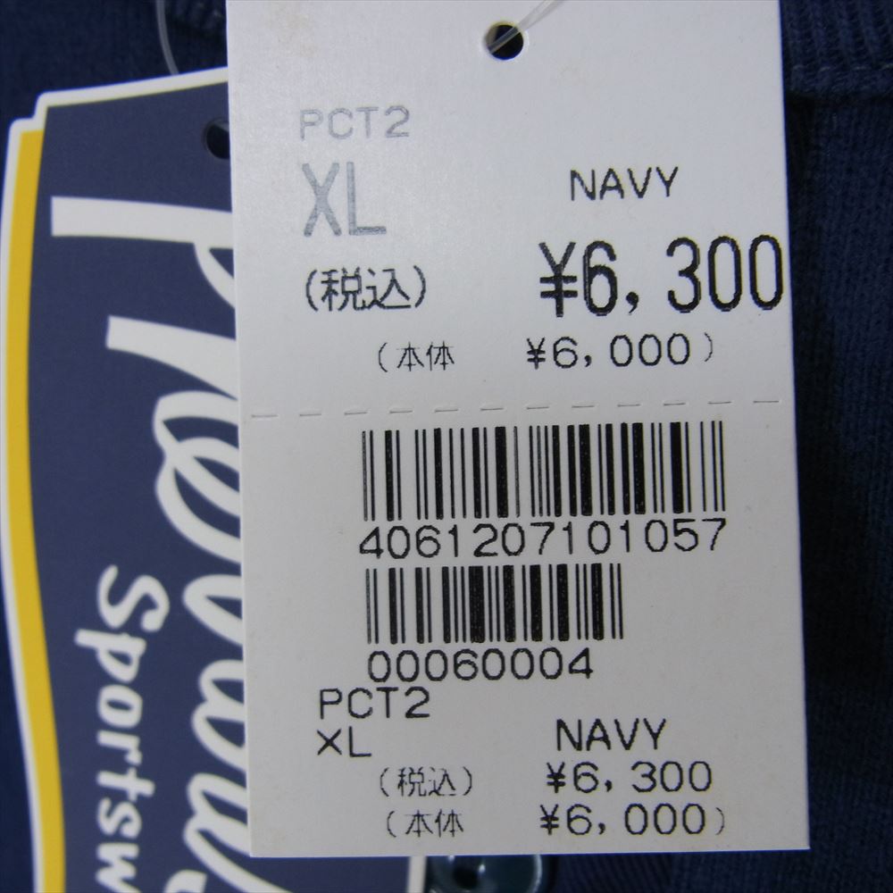 Pherrow's フェローズ PCT2 ヘンリーネック Tシャツ ネイビー系 XL【極上美品】【中古】