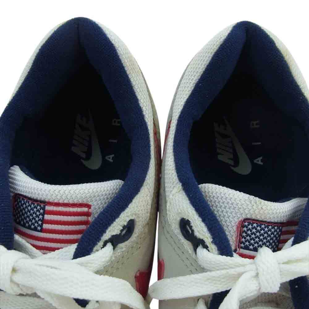 NIKE ナイキ 604139-162 観賞用 Air Max 1 Original Mesh Independence Day エアマックス1 オリジナル メッシュ インディペンデンス デイ スニーカー ネイビー系 ホワイト系 27.5cm【中古】