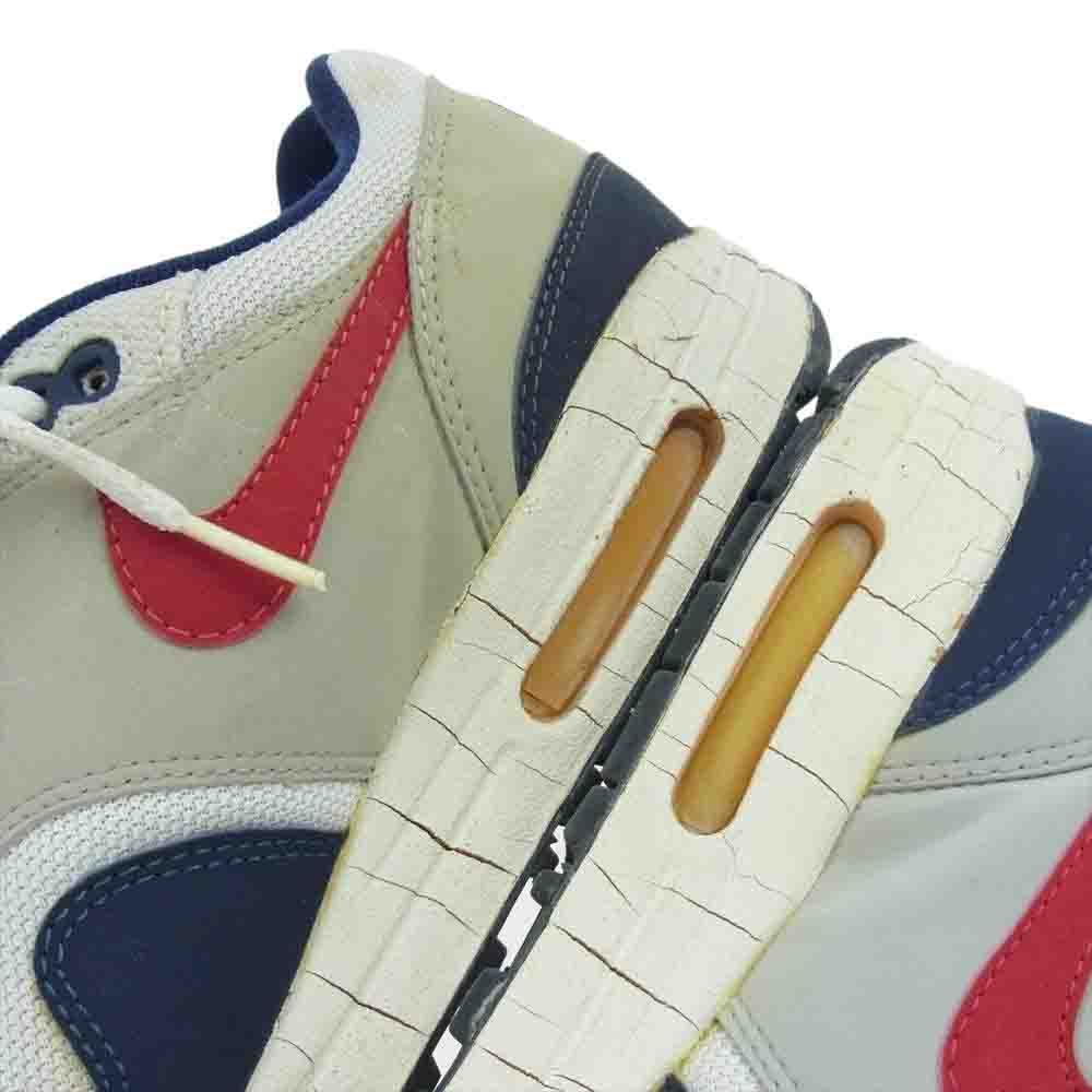 NIKE ナイキ 604139-162 観賞用 Air Max 1 Original Mesh Independence Day エアマックス1 オリジナル メッシュ インディペンデンス デイ スニーカー ネイビー系 ホワイト系 27.5cm【中古】