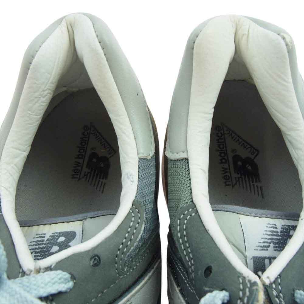 NEW BALANCE ニューバランス M1300J 観賞用 USA製 スエード メッシュ スニーカー グレー系 9.5D【中古】