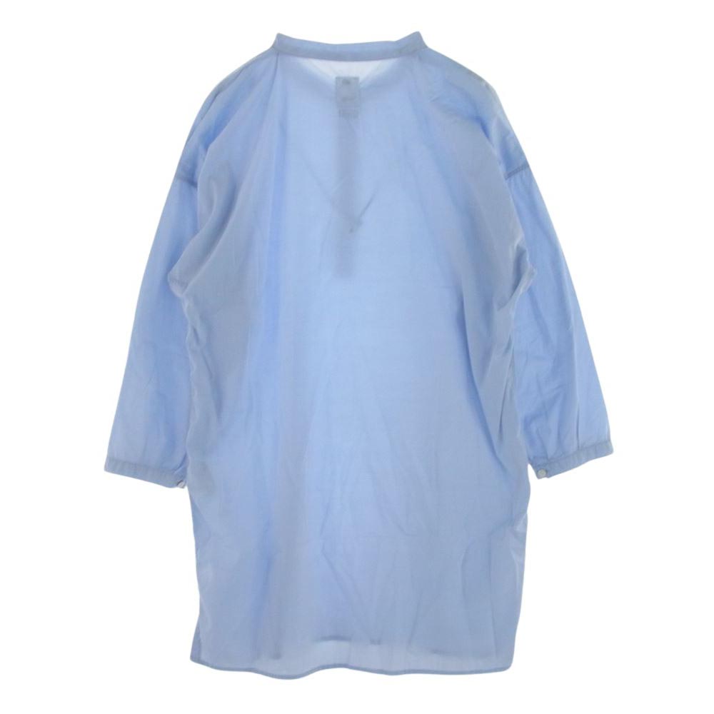 VISVIM ビズビム 320205017002 WMV LONG SHIRT OP BLUE オープンカラー ロング シャツ 長袖 ブルー ライトブルー系 .00【美品】【中古】