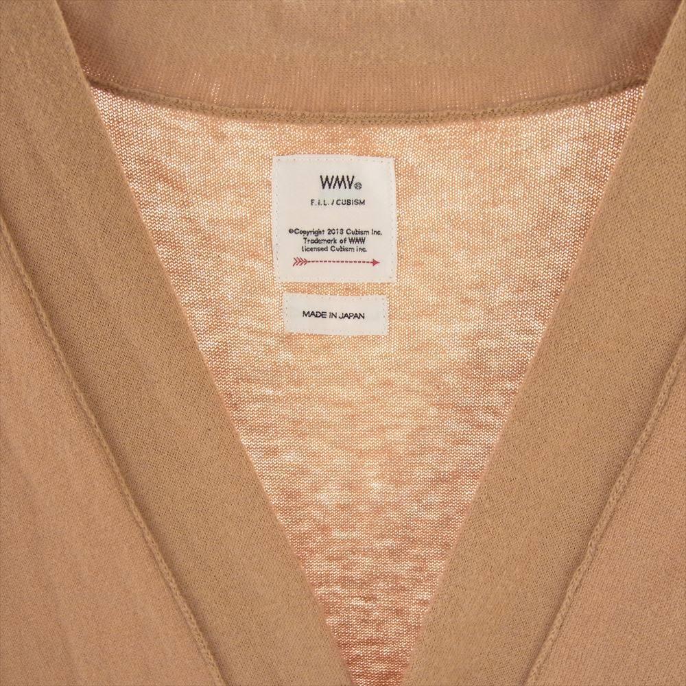 VISVIM ビズビム 21SS 0321105012001 WMＶKIMONO  CARDIGAN CAMEL  キモノ カーディガン キャメル ライトブラウン系 .0【中古】