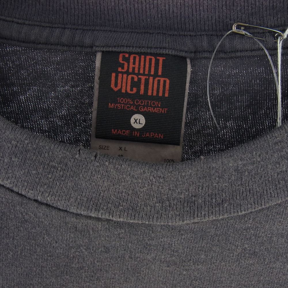 SAINT MICHAEL セントマイケル 24SS SM-YS8-0000-C19 FREEDOM FD SS TEE コラボ 半袖 ショート スリーブ Tシャツ カットソー グレー系 XL【新古品】【未使用】【中古】