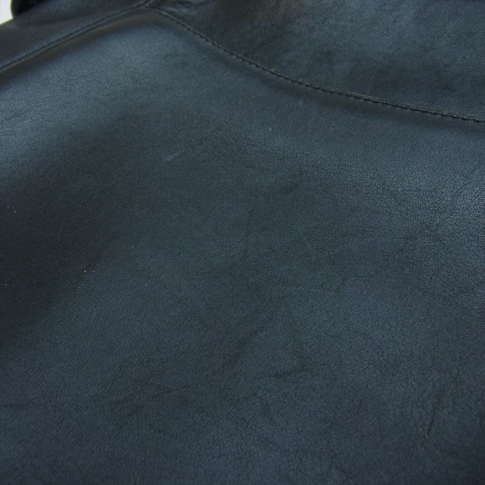 COACH コーチ old オールド レザー ショルダー バッグ ブラック系【中古】