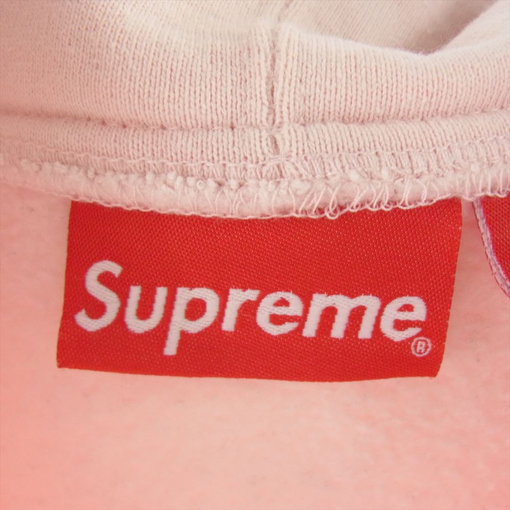 Supreme シュプリーム 17AW Small Box Zip Up Sweatshirt スモール ボックスロゴ ジップアップ スウェットシャツ フーディー パーカー ピンク系 L【中古】