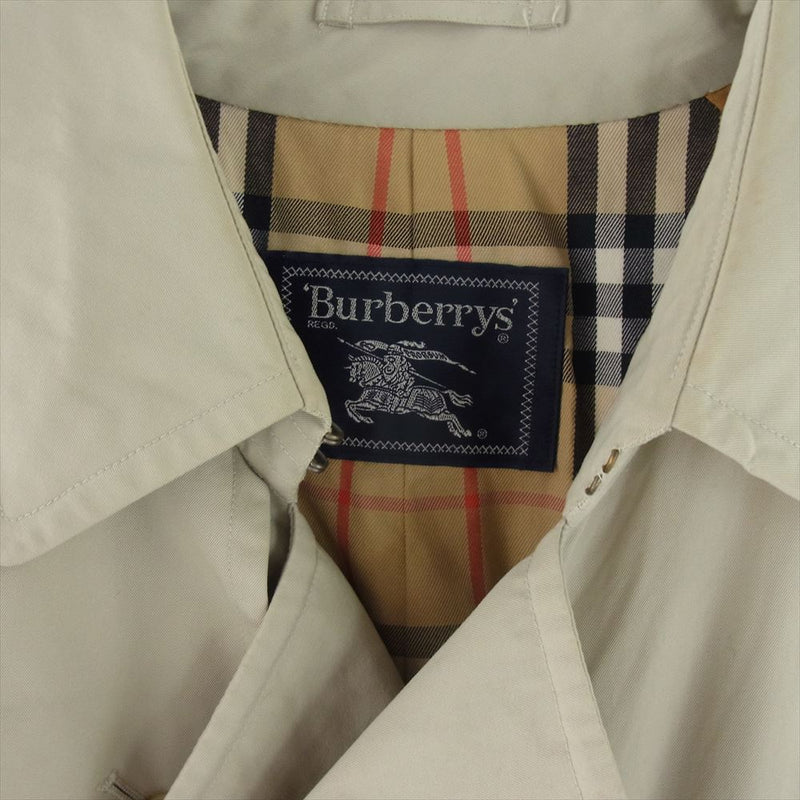 BURBERRY バーバリー BBA83-902-01 裏地ノバチェック ダブル トレンチ コート オフホワイト系【中古】