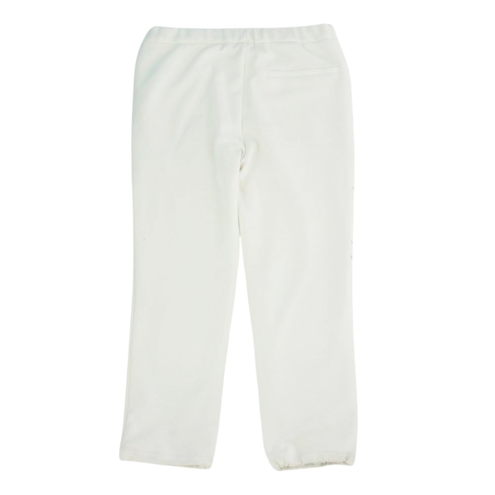 抜刀娘 274865 金魚 刺繍 バックプリント 裏地パイル ジャケット トラックパンツ ジャージ セットアップ ホワイト系 M【中古】