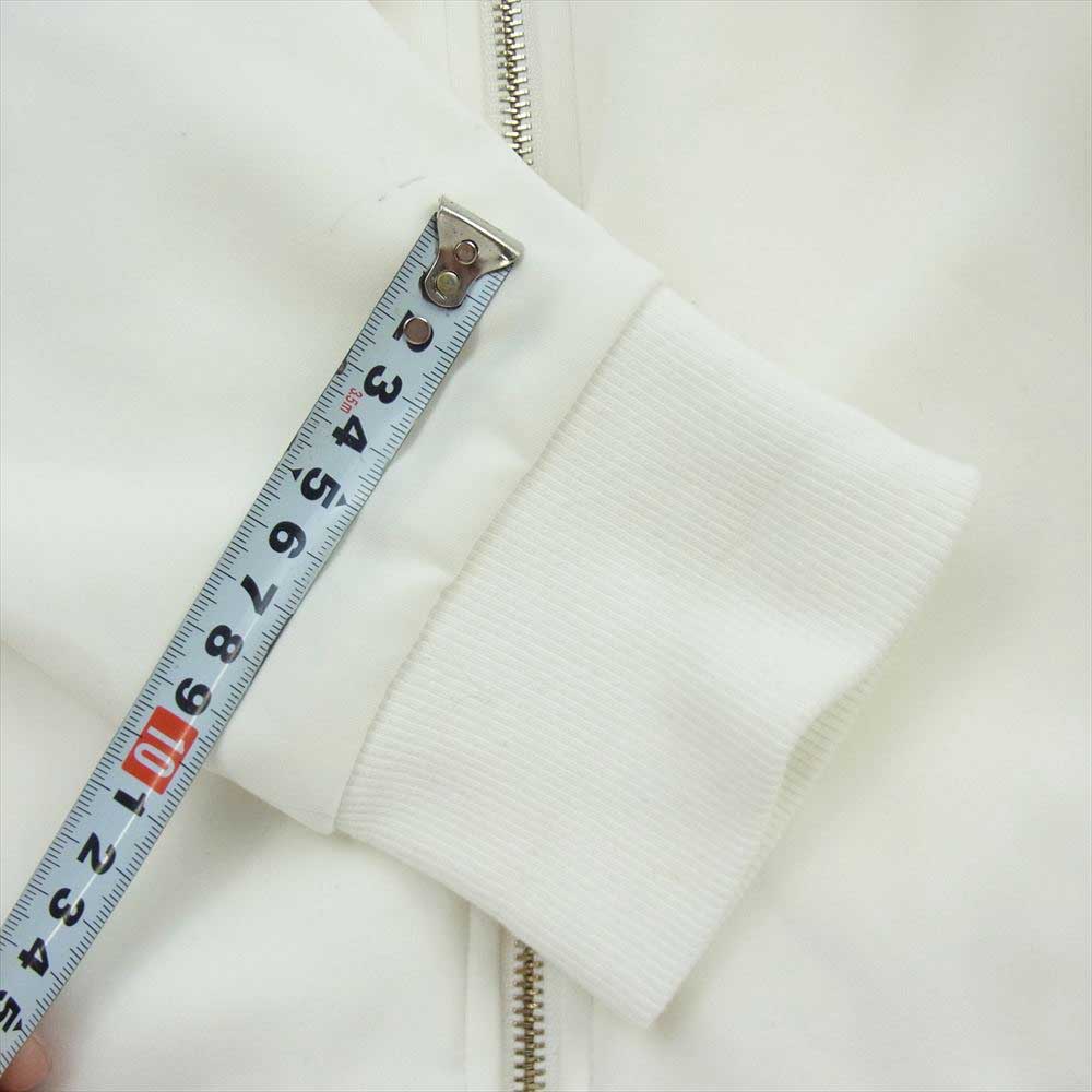 抜刀娘 274865 金魚 刺繍 バックプリント 裏地パイル ジャケット トラックパンツ ジャージ セットアップ ホワイト系 M【中古】