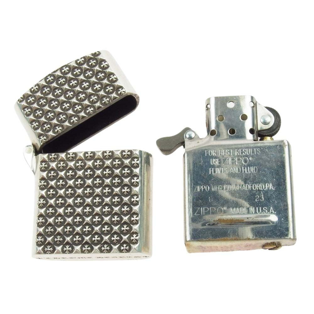CHROME HEARTS クロムハーツ（原本無） LIGHTER Z PYRAMID PLS ピラミッド プラス ジッポ ライター シルバー系【中古】