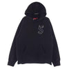 Supreme シュプリーム 22AW S Logo Hooded Sweatshirt S ロゴ ツノ プルオーバー スウェット 長袖 パーカー  ブラック系 M【中古】