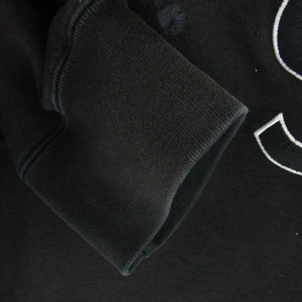 Supreme シュプリーム 22AW S Logo Hooded Sweatshirt S ロゴ ツノ プルオーバー スウェット 長袖 パーカー  ブラック系 M【中古】