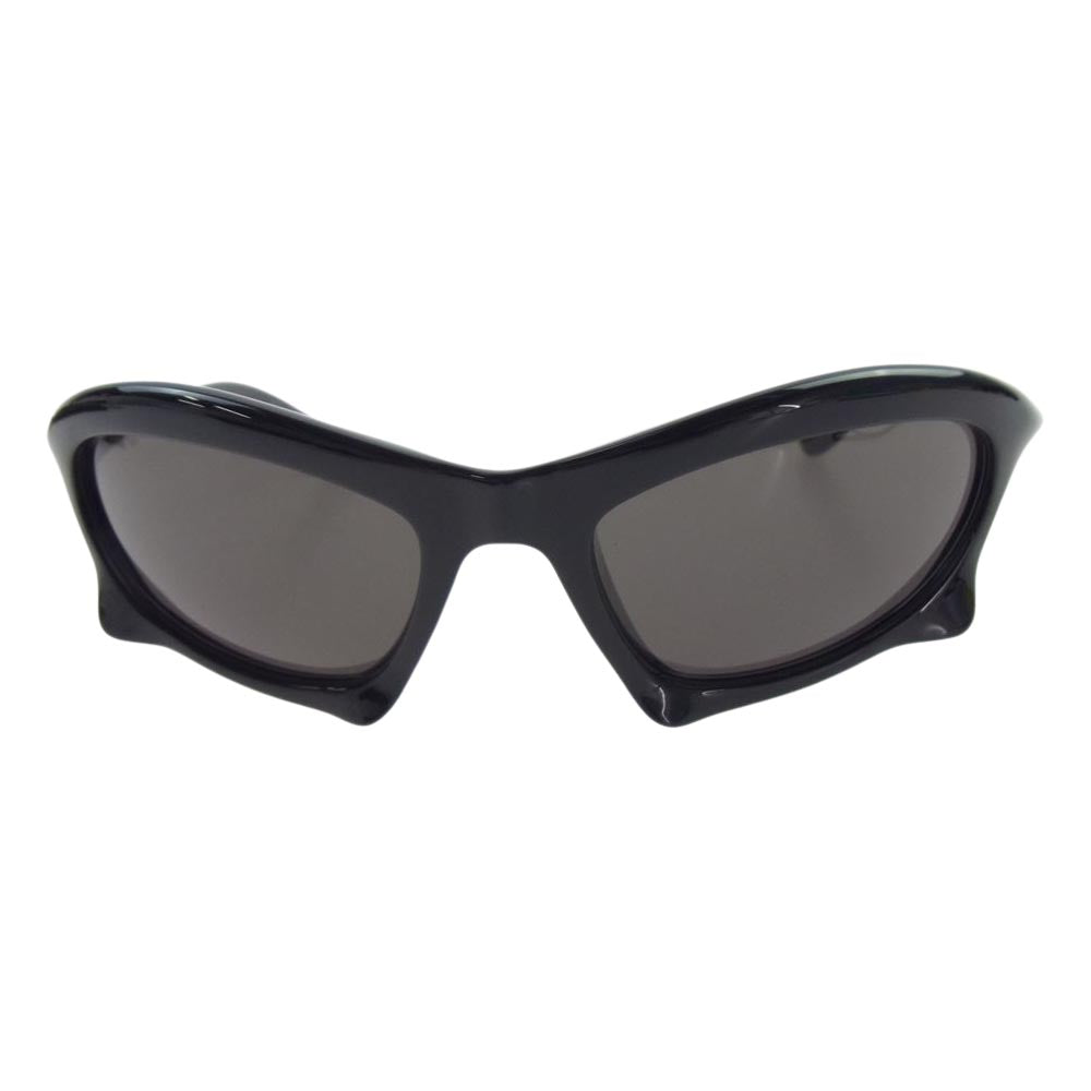 BALENCIAGA バレンシアガ BB0229S BAT RECTANGLE サングラス アイウェア ブラック系 XL 59□20-125【極上美品】【中古】