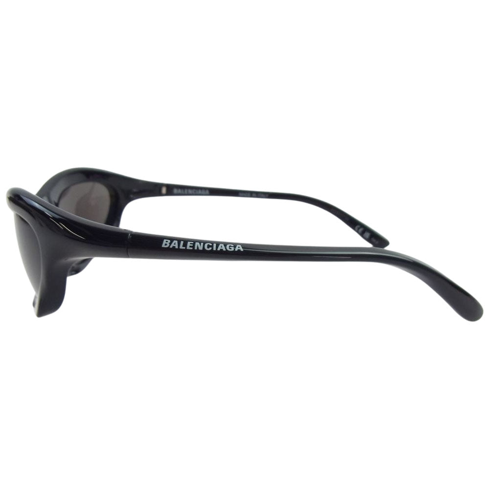 BALENCIAGA バレンシアガ BB0229S BAT RECTANGLE サングラス アイウェア ブラック系 XL 59□20-125【極上美品】【中古】