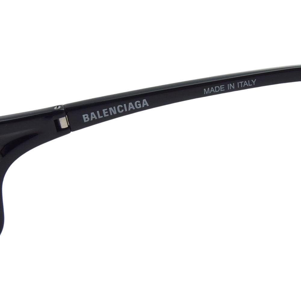 BALENCIAGA バレンシアガ BB0229S BAT RECTANGLE サングラス アイウェア ブラック系 XL 59□20-125【極上美品】【中古】