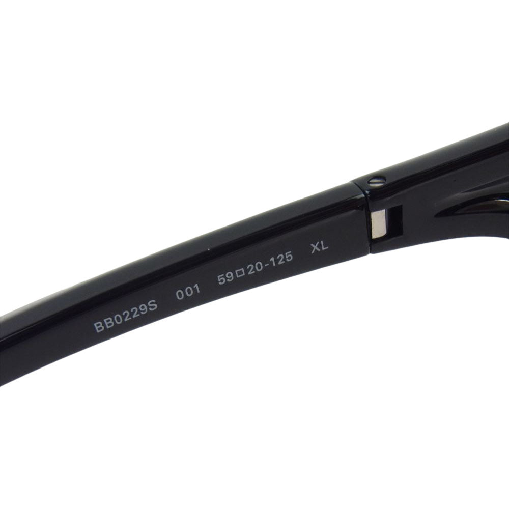 BALENCIAGA バレンシアガ BB0229S BAT RECTANGLE サングラス アイウェア ブラック系 XL 59□20-125【極上美品】【中古】