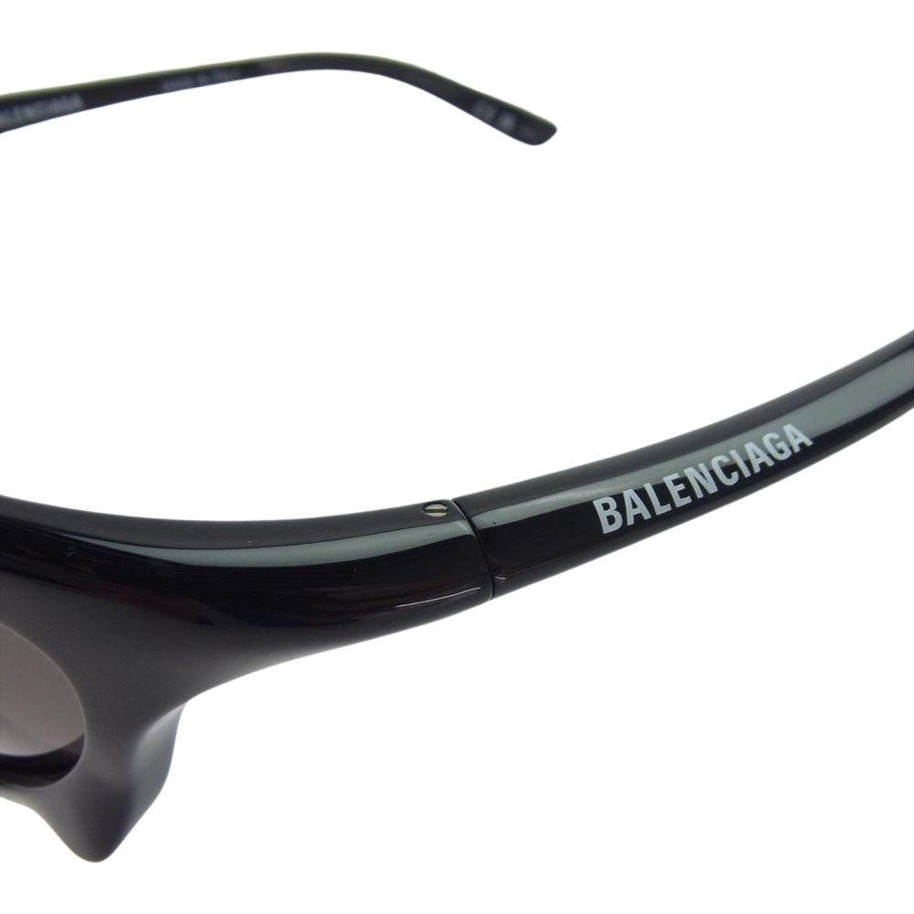 BALENCIAGA バレンシアガ BB0229S BAT RECTANGLE サングラス アイウェア ブラック系 XL 59□20-125【極上美品】【中古】