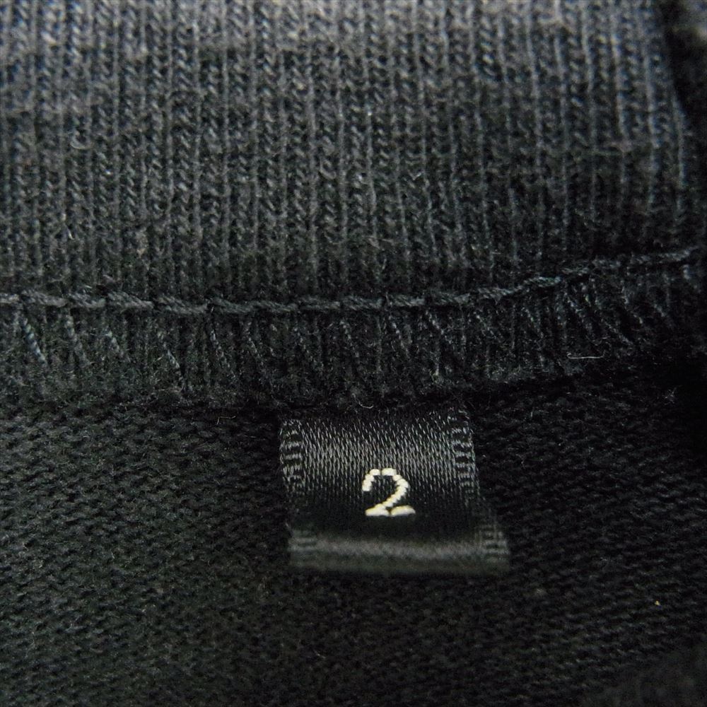 COMOLI コモリ 24SS Z01-05018 コットン ジャージ ベースボール 長袖 Tシャツ ロングスリーブ カットソー ブラック系 2【中古】