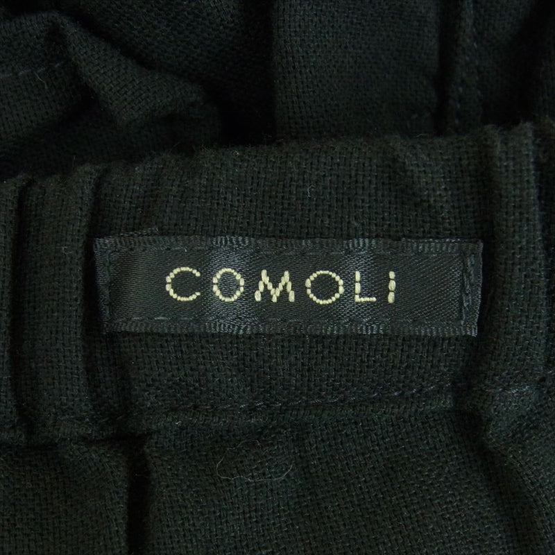 COMOLI コモリ 23SS X01-03027 空紡 オックス イージー カーゴ パンツ ブラック系 2【中古】