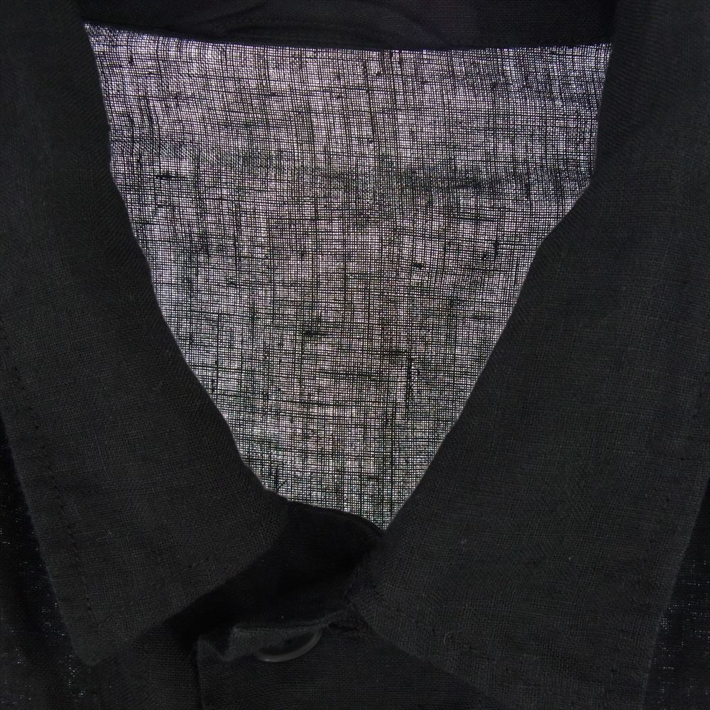 COMOLI コモリ 24SS Z01-01009 KHADI コットン カナパ BDUジャケット ブラック系 2【中古】