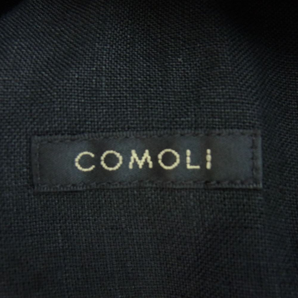 COMOLI コモリ 24SS Z01-01009 KHADI コットン カナパ BDUジャケット ブラック系 2【中古】