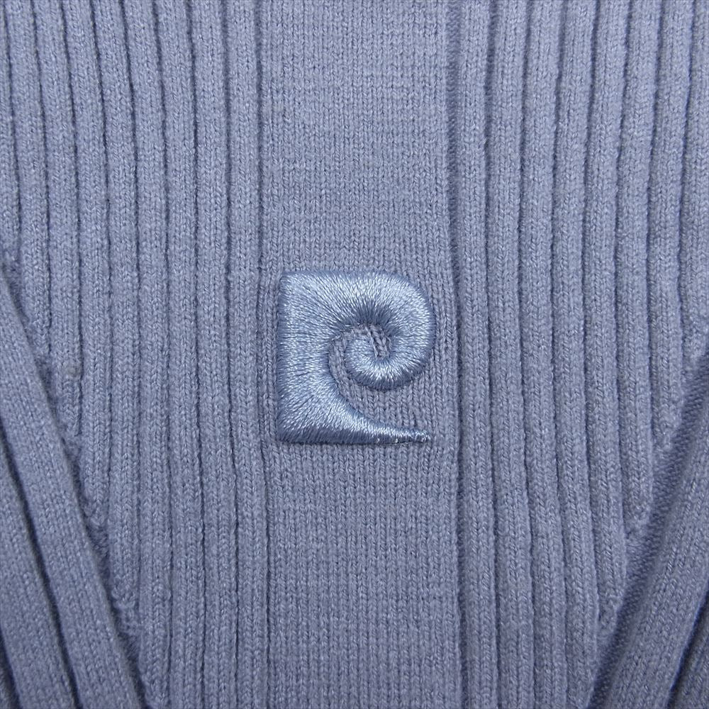 フレイアイディー FWNT235806  pierre cardin ピエールカルダン ロゴ刺繍 リブ ハイネック ニット ブルー系 OS【中古】