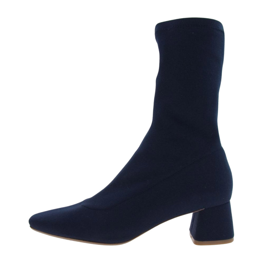 ツルバイマリコオイカワ ヒール アンクル ブーツ ネイビー系 37【中古】