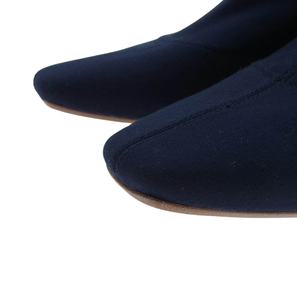 ツルバイマリコオイカワ ヒール アンクル ブーツ ネイビー系 37【中古】