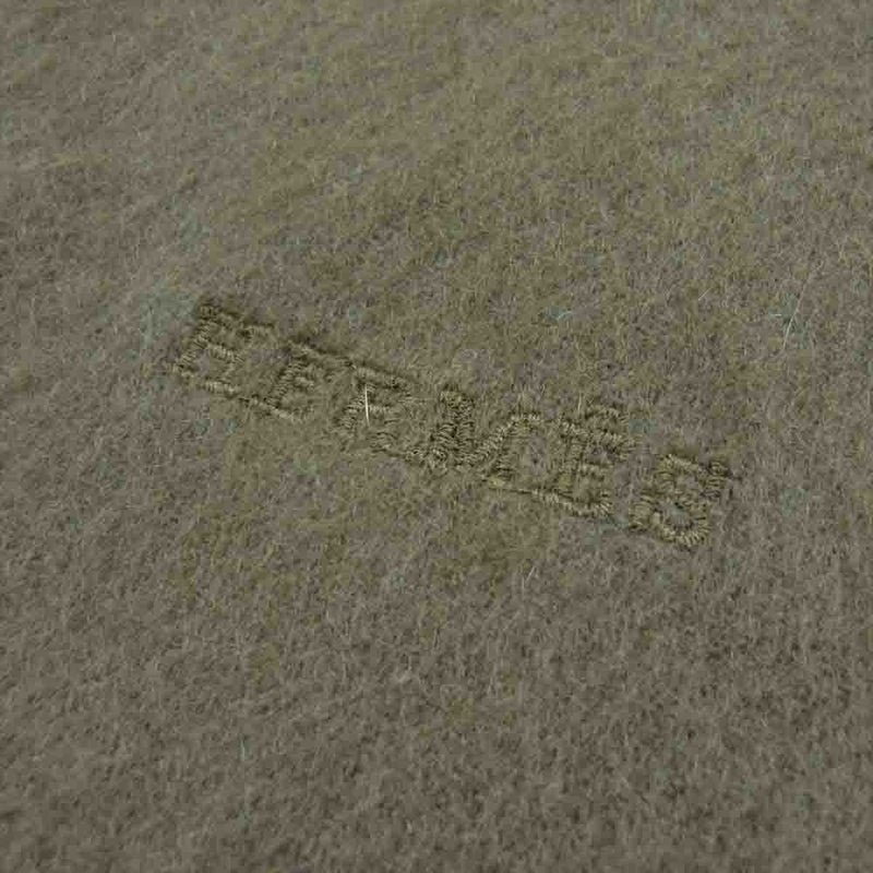 HERMES エルメス イギリス製 カシミヤ100%  マフラー ストール モスグリーン系【中古】