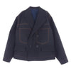 Sacai サカイ 24SS 24-07129 Chalk Stripe Bonding Jacke リバーシブル デニム ブルゾン ジャケット ネイビー系 インディゴブルー系 1【中古】