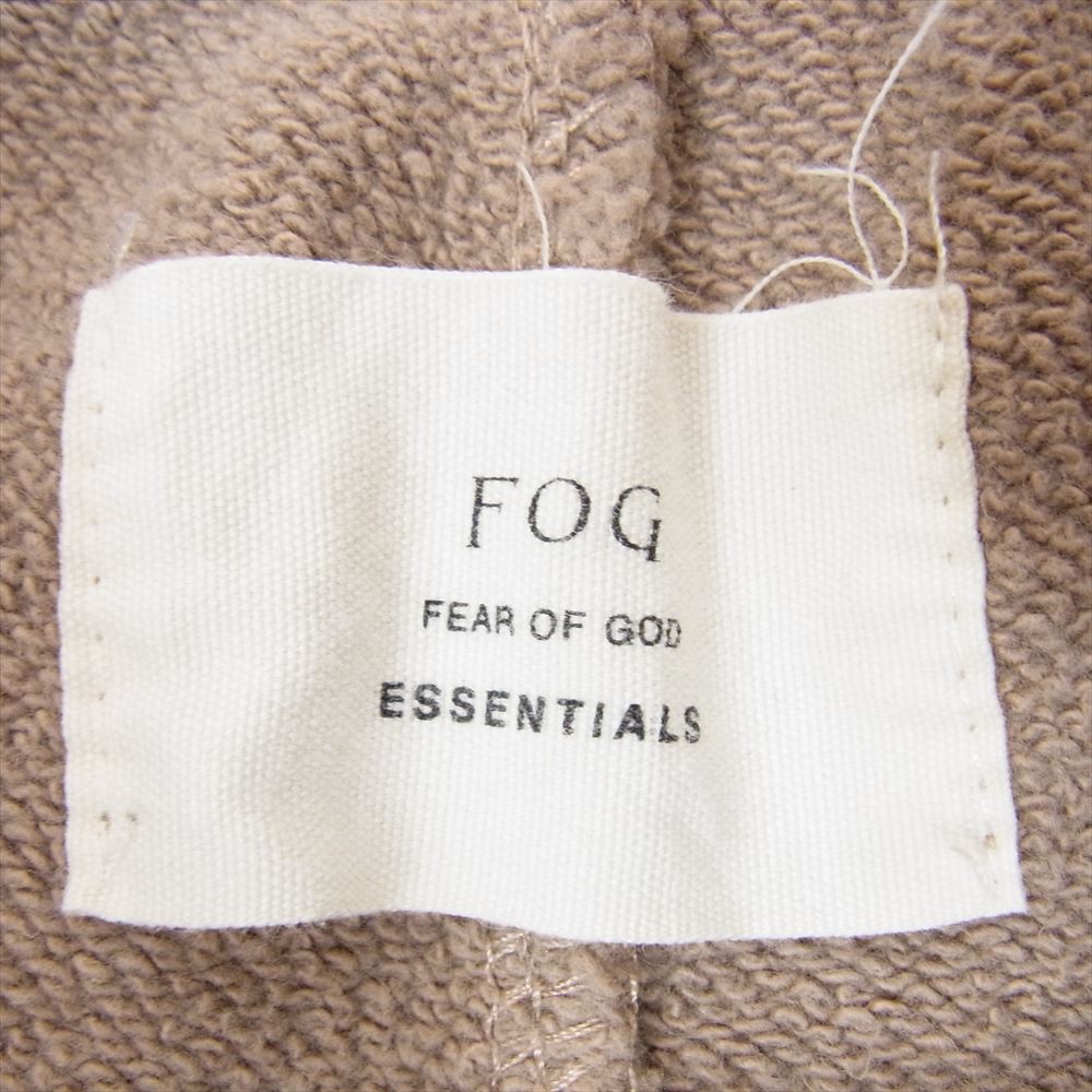FEAR OF GOD フィアオブゴッド 090233 FOG ESSENTIALS エッセンシャルズ 裾ジップ ジョガー スウェット パンツ ベージュ系 ブラウン系 M【中古】