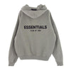 FEAR OF GOD フィアオブゴッド 8312-343-1866 FOG ESSENTIALS エッセンシャルズ フェルトロゴ プルオーバー スウェット パーカー フロッキープリント グレー系 S【中古】