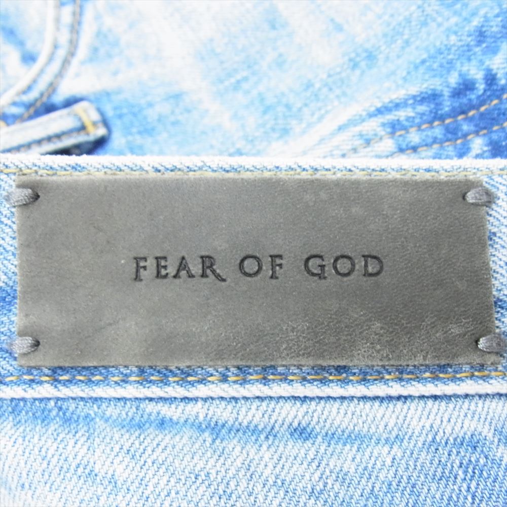 FEAR OF GOD フィアオブゴッド LOT 184103 FOG 5th Fifth Collection Selvedge Denim 裾ジップ スキニー デニム パンツ インディゴブルー系 サイズ表記無【中古】