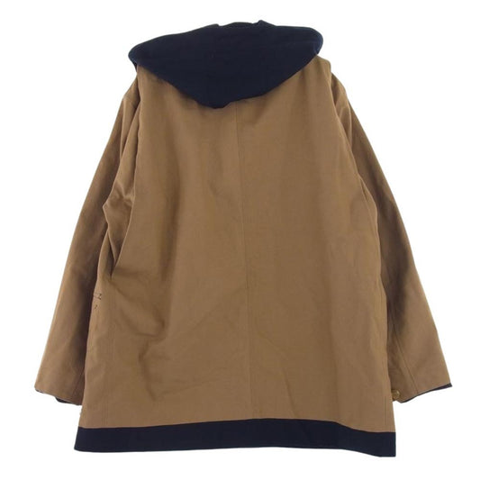 Sacai サカイ 24SS 24-03390M × Carhartt カーハート WIP ダブリューアイピー Reversible Coat リバーシブル ダック コート ベージュ ベージュ系 ネイビー系 2【極上美品】【中古】