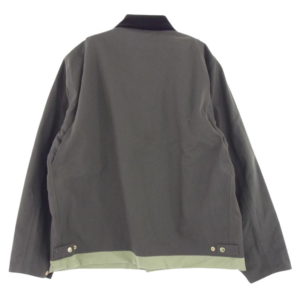 Sacai サカイ 24SS 24-03391M × Carhartt カーハート WIP ダブリューアイピー Reversible Jacket リバーシブル ダック ジャケット グレー グレー系 グリーン系 3【極上美品】【中古】