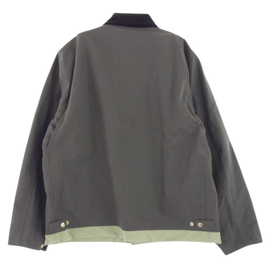 Sacai サカイ 24SS 24-03391M × Carhartt カーハート WIP ダブリューアイピー Reversible Jacket リバーシブル ダック ジャケット グレー グレー系 グリーン系 3【極上美品】【中古】
