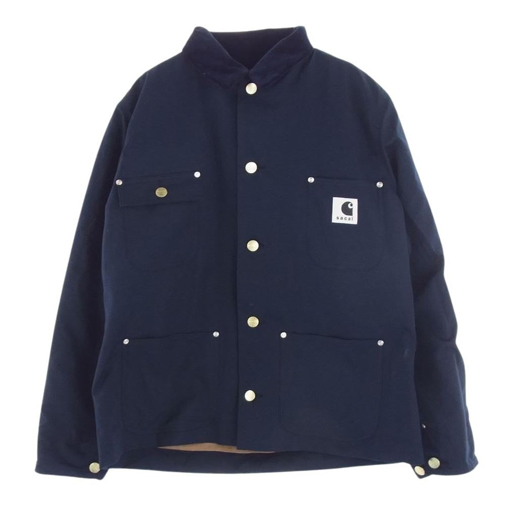 Sacai サカイ 24SS 24-03391M × Carhartt カーハート WIP ダブリューアイピー Reversible Jacket リバーシブル ダック ジャケット ベージュ系 1【極上美品】【中古】