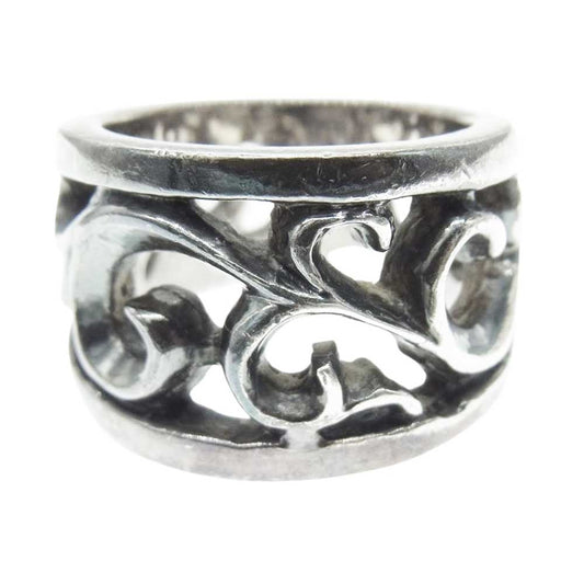 A&G エーアンドジー トライバル シルバー リング シルバー系 15号【中古】